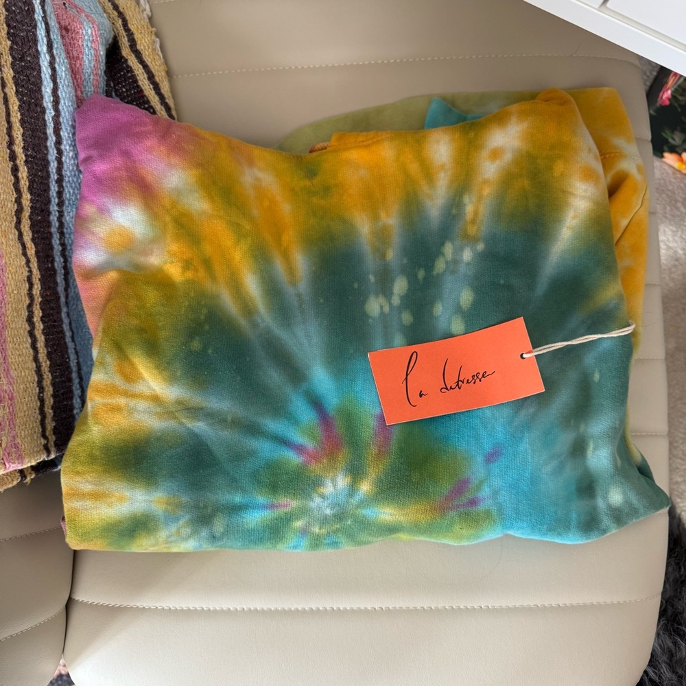 La detresse Colorful Tie-Dye hoodie